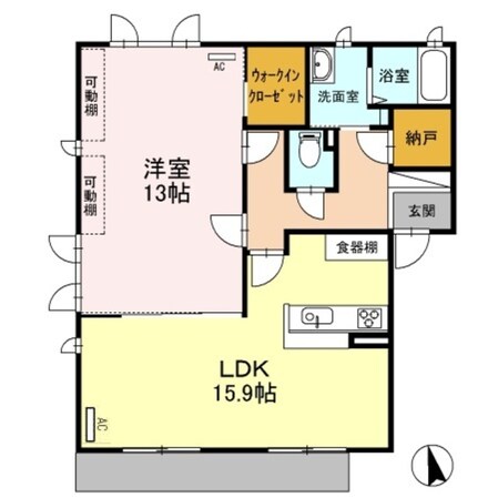 明石駅 バス14分  西区役所前バス停下車：停歩5分 1階の物件間取画像